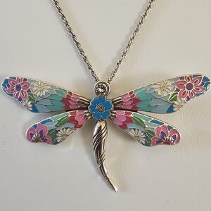 Brighton Collectibles Jewelry Enchanted Garden Dragonfly Necklace Retired
